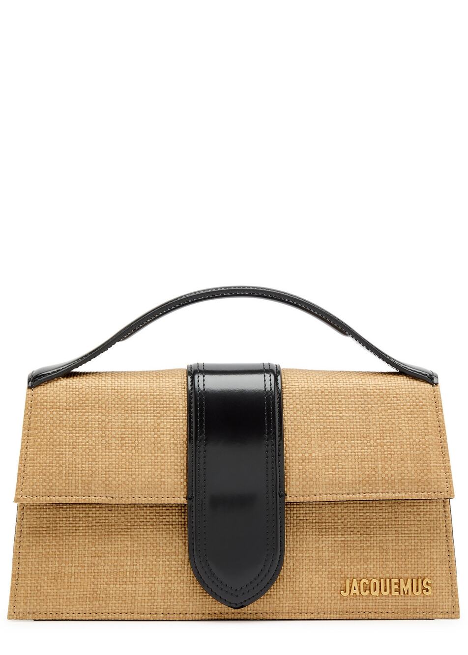 NWB Jacquemus Le Grand Bambino Bag Rattan Brown Size OS